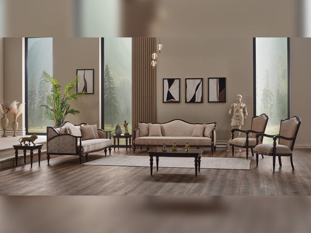 Zumrut Lux Beige Chair