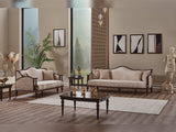 Zumrut Lux Beige 3-pieces (Sofa & Loveseat & Chair) Living Room Set