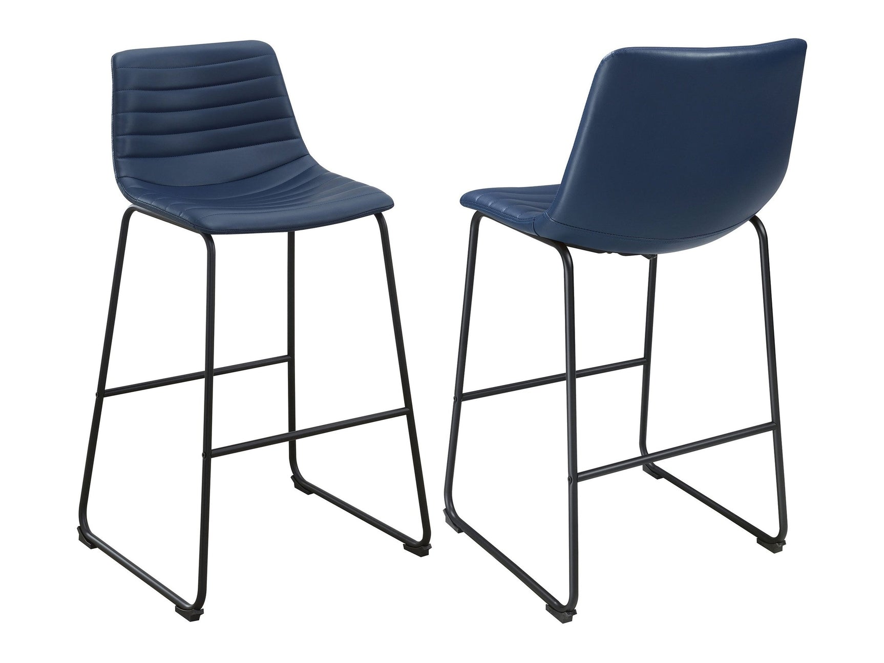 Zuni Blue Bar Chair (Set of 2) - Ornate Home