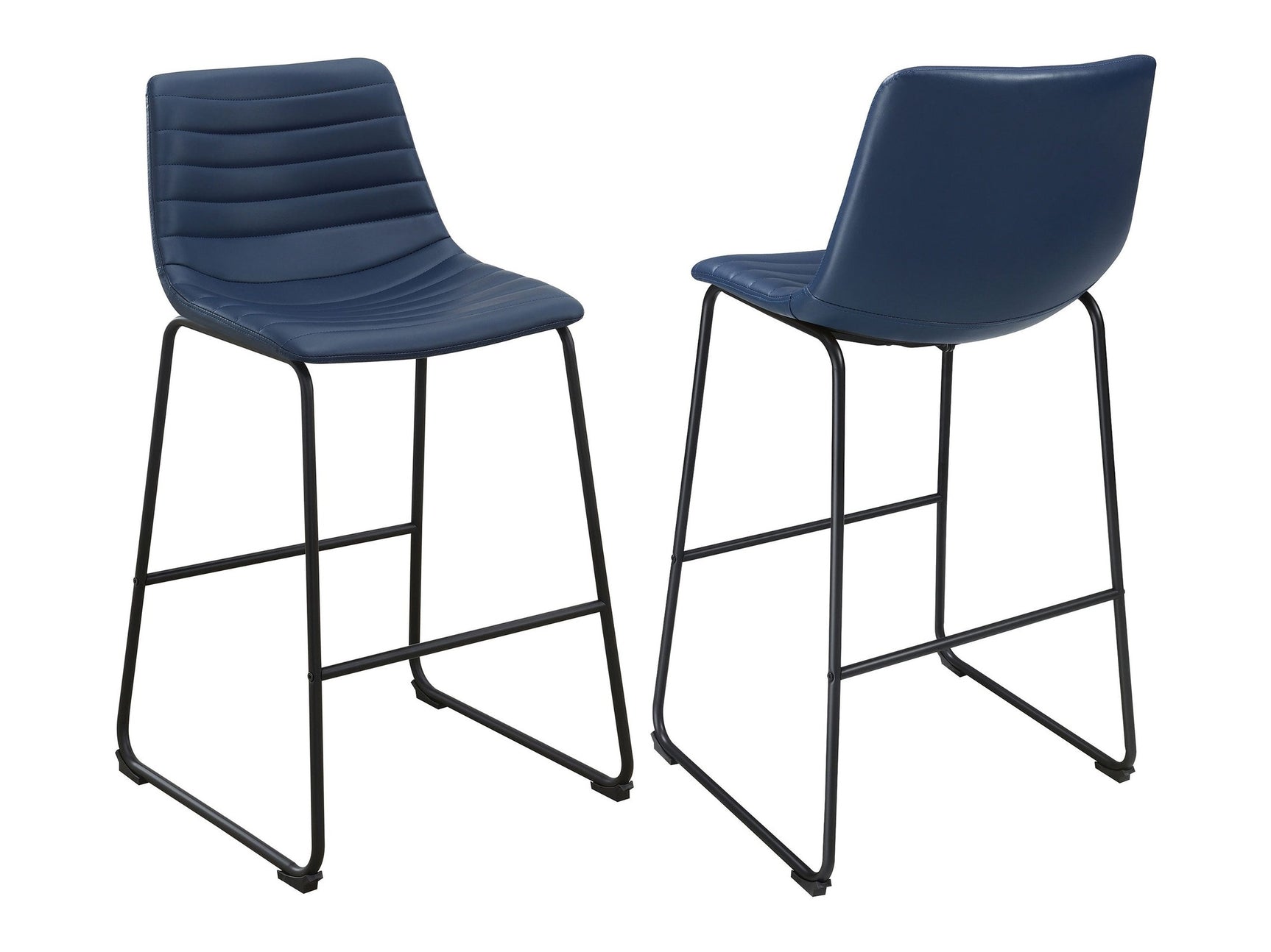 Zuni Blue Counter Chair (Set of 2) - Ornate Home