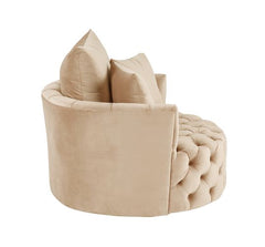 Zunyas Beige Accent Chair - Ornate Home