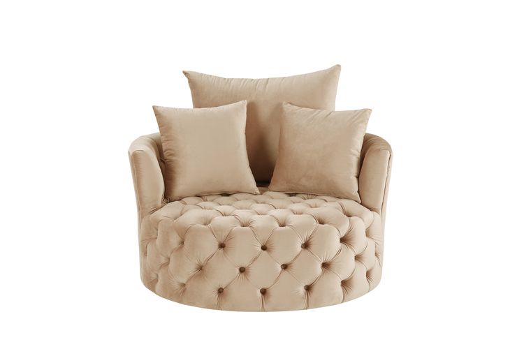 Zunyas Beige Accent Chair - Ornate Home