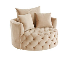 Zunyas Beige Accent Chair - Ornate Home