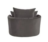 Zunyas Gray Accent Chair - Ornate Home