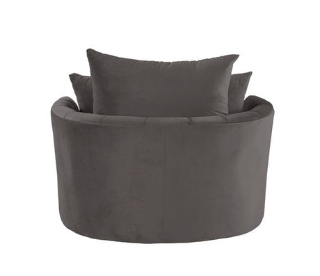 Zunyas Gray Accent Chair - Ornate Home