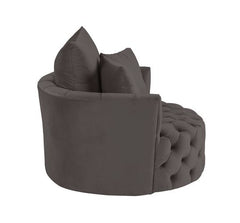 Zunyas Gray Accent Chair - Ornate Home