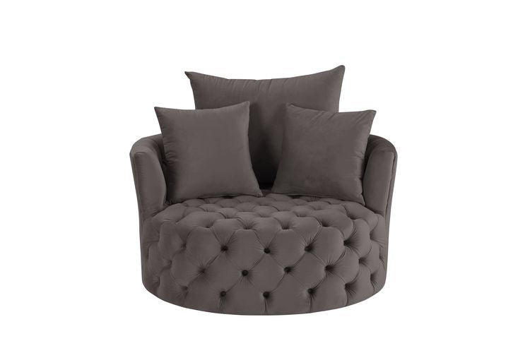 Zunyas Gray Accent Chair - Ornate Home