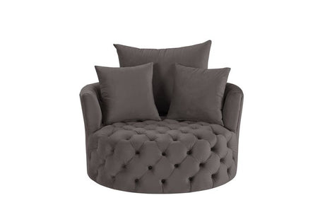 Zunyas Gray Accent Chair - Ornate Home