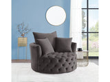 Zunyas Gray Accent Chair - Ornate Home