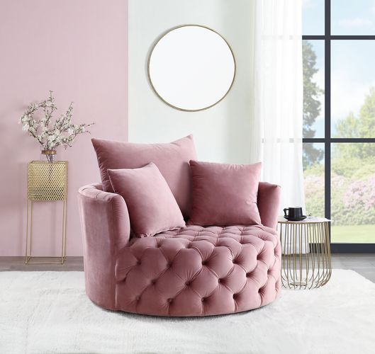 Zunyas Pink Accent Chair - Ornate Home