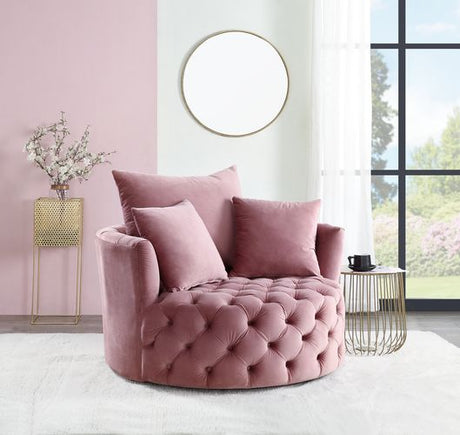 Zunyas Pink Accent Chair - Ornate Home