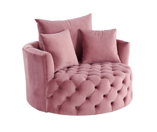 Zunyas Pink Accent Chair - Ornate Home