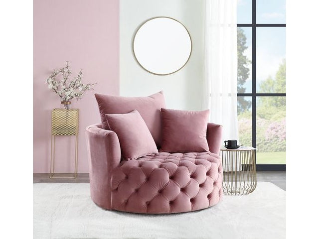 Zunyas Pink Accent Chair - Ornate Home