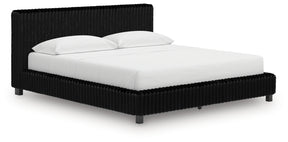 Zuraleus Black California King Upholstered Bed (Online Special Price) - Ornate Home