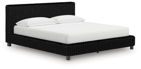 Zuraleus Black California King Upholstered Bed - Ornate Home