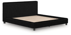 Zuraleus Black California King Upholstered Bed - Ornate Home
