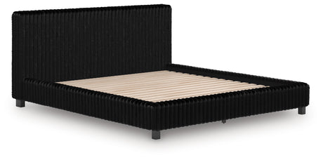 Zuraleus Black California King Upholstered Bed - Ornate Home