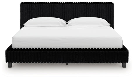 Zuraleus Black California King Upholstered Bed - Ornate Home
