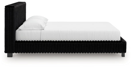 Zuraleus Black California King Upholstered Bed - Ornate Home