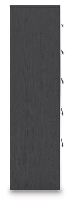 Zuraleus Black Five Drawer Chest - Ornate Home