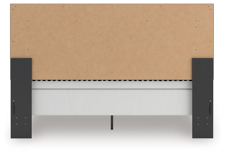 Zuraleus Black King Panel Bedroom Set with Dresser, Mirror and Nightstand - Ornate Home