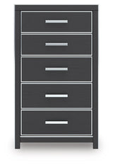 Zuraleus Black King Storage Bedroom Set with Dresser, Mirror, Chest and Nightstand (Online Special Price) - Ornate Home