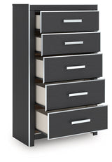 Zuraleus Black King Storage Bedroom Set with Dresser, Mirror, Chest and Nightstand (Online Special Price) - Ornate Home