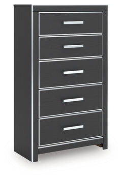Zuraleus Black King Storage Bedroom Set with Dresser, Mirror, Chest and Nightstand - Ornate Home
