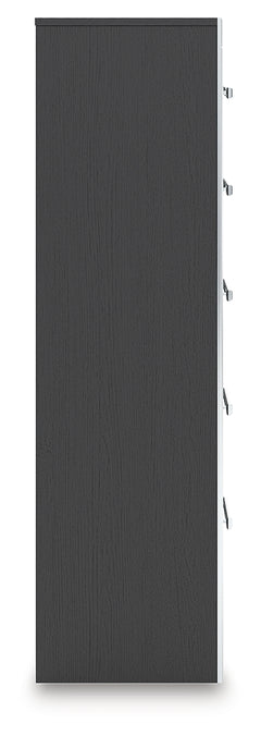 Zuraleus Black King Storage Bedroom Set with Dresser, Mirror, Chest and Nightstand - Ornate Home