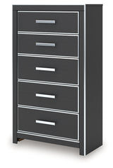 Zuraleus Black King Storage Bedroom Set with Dresser, Mirror, Chest and Nightstand - Ornate Home