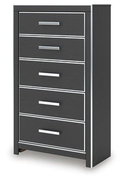 Zuraleus Black King Upholstered Bed, 2 Chests and 2 Nightstands - Ornate Home