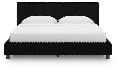 Zuraleus Black King Upholstered Bed, 2 Chests and 2 Nightstands - Ornate Home