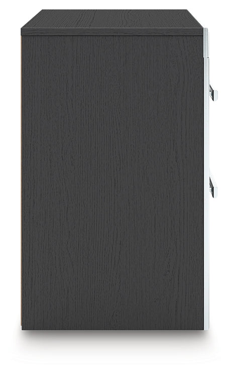 Zuraleus Black King Upholstered Bed, Dresser, Mirror and 2 Nightstands - Ornate Home