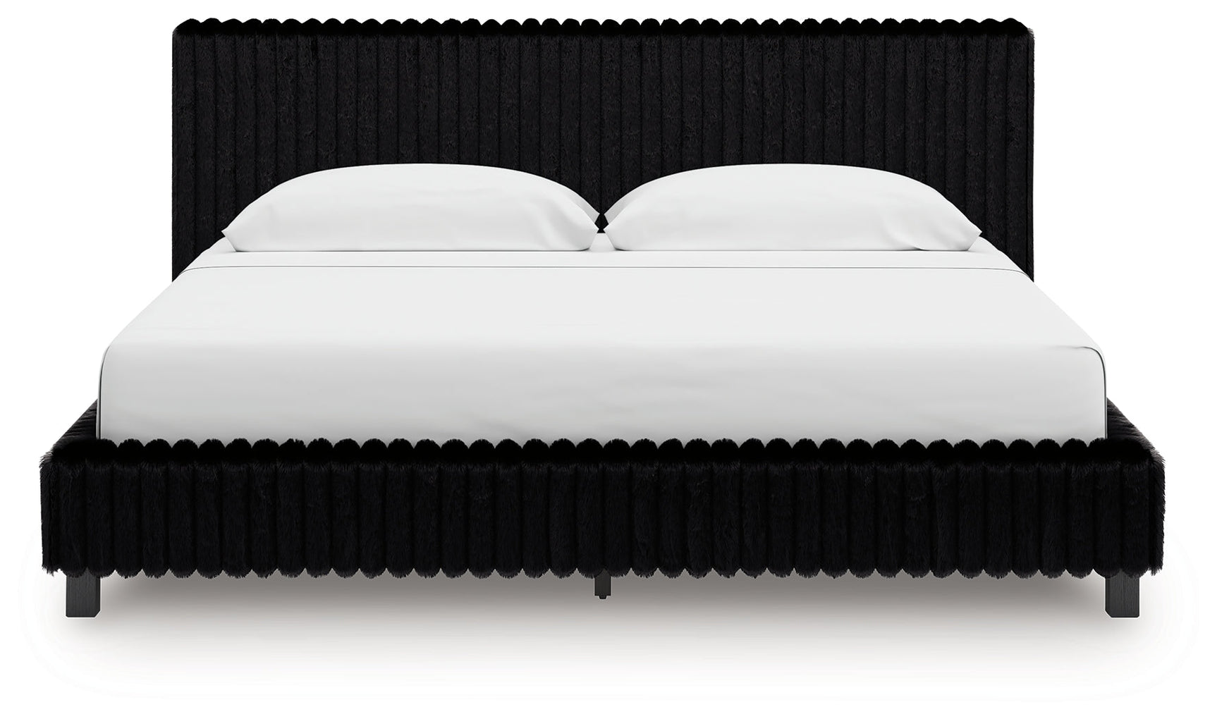 Zuraleus Black King Upholstered Bed, Dresser and Nightstand (Online Special Price) - Ornate Home