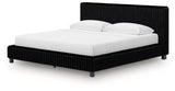 Zuraleus Black King Upholstered Bed (Online Special Price) - Ornate Home