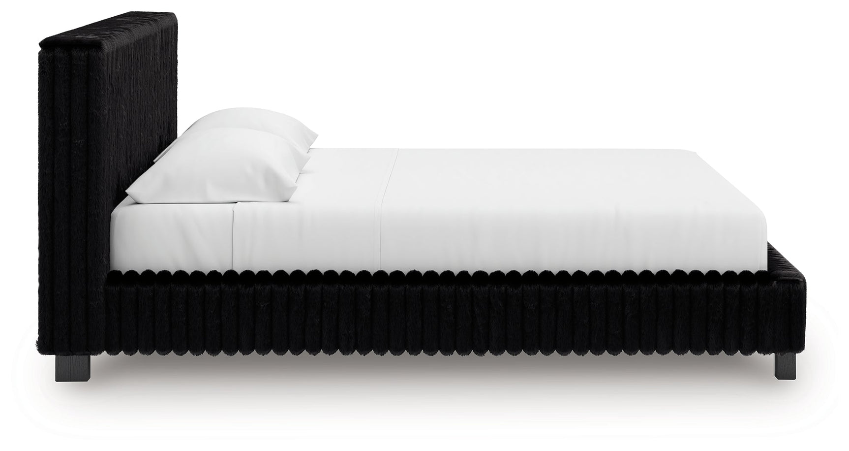 Zuraleus Black King Upholstered Bed (Online Special Price) - Ornate Home