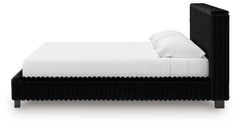 Zuraleus Black King Upholstered Bed - Ornate Home
