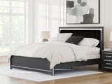 Zuraleus Black King Upholstered Panel Bed - Ornate Home