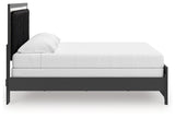 Zuraleus Black King Upholstered Panel Bed - Ornate Home