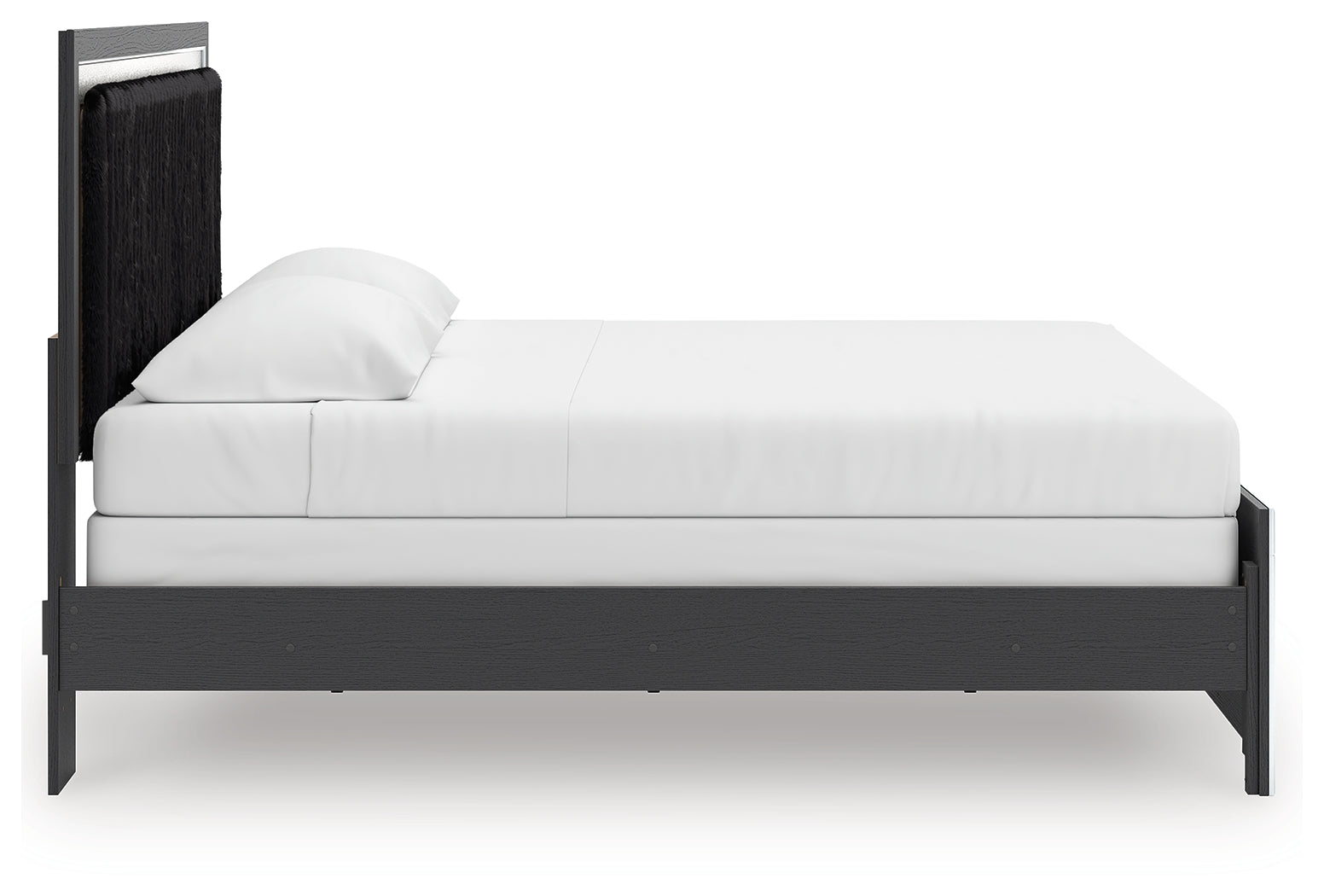 Zuraleus Black King Upholstered Panel Bed - Ornate Home