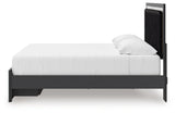 Zuraleus Black King Upholstered Panel Platform Storage Bed (Online Special Price) - Ornate Home