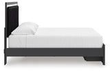 Zuraleus Black King Upholstered Panel Platform Storage Bed (Online Special Price) - Ornate Home