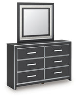 Zuraleus Black Queen Panel Bedroom Set with Dresser, Mirror and Nightstand (Online Special Price) - Ornate Home