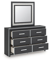 Zuraleus Black Queen Panel Bedroom Set with Dresser, Mirror and Nightstand (Online Special Price) - Ornate Home