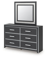 Zuraleus Black Queen Panel Bedroom Set with Dresser, Mirror and Nightstand (Online Special Price) - Ornate Home
