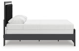Zuraleus Black Queen Panel Bedroom Set with Dresser, Mirror and Nightstand (Online Special Price) - Ornate Home