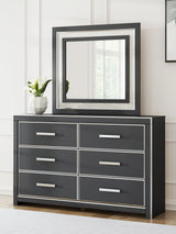 Zuraleus Black Queen Panel Bedroom Set with Dresser, Mirror and Nightstand (Online Special Price) - Ornate Home