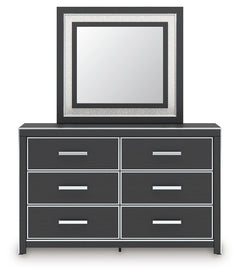 Zuraleus Black Queen Panel Bedroom Set with Dresser, Mirror and Nightstand - Ornate Home