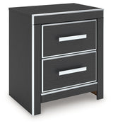 Zuraleus Black Queen Upholstered Bed, Dresser, Mirror and Nightstand (Online Special Price) - Ornate Home