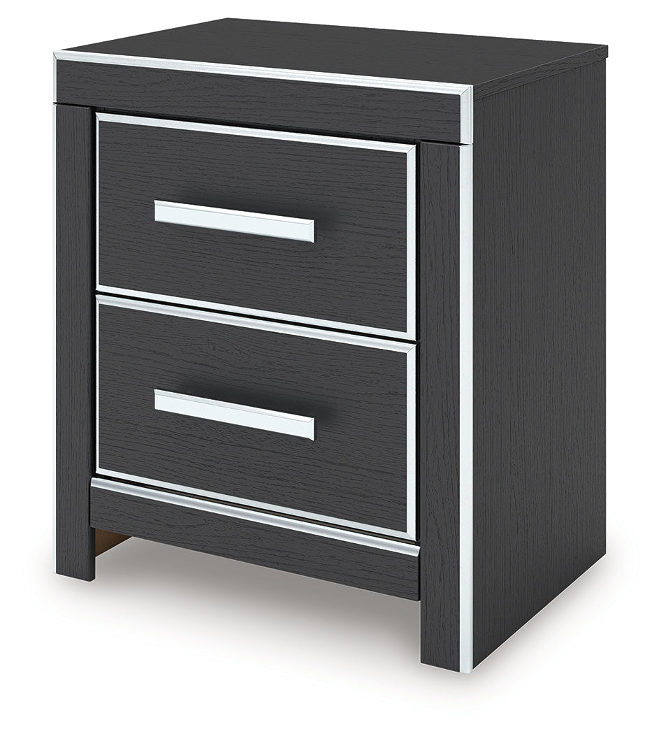 Zuraleus Black Queen Upholstered Bed, Dresser, Mirror and Nightstand (Online Special Price) - Ornate Home